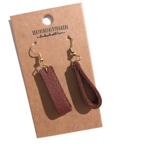 EXCLUSIVE LeatherLeaf by Brandi ‘Looped’ Earrings